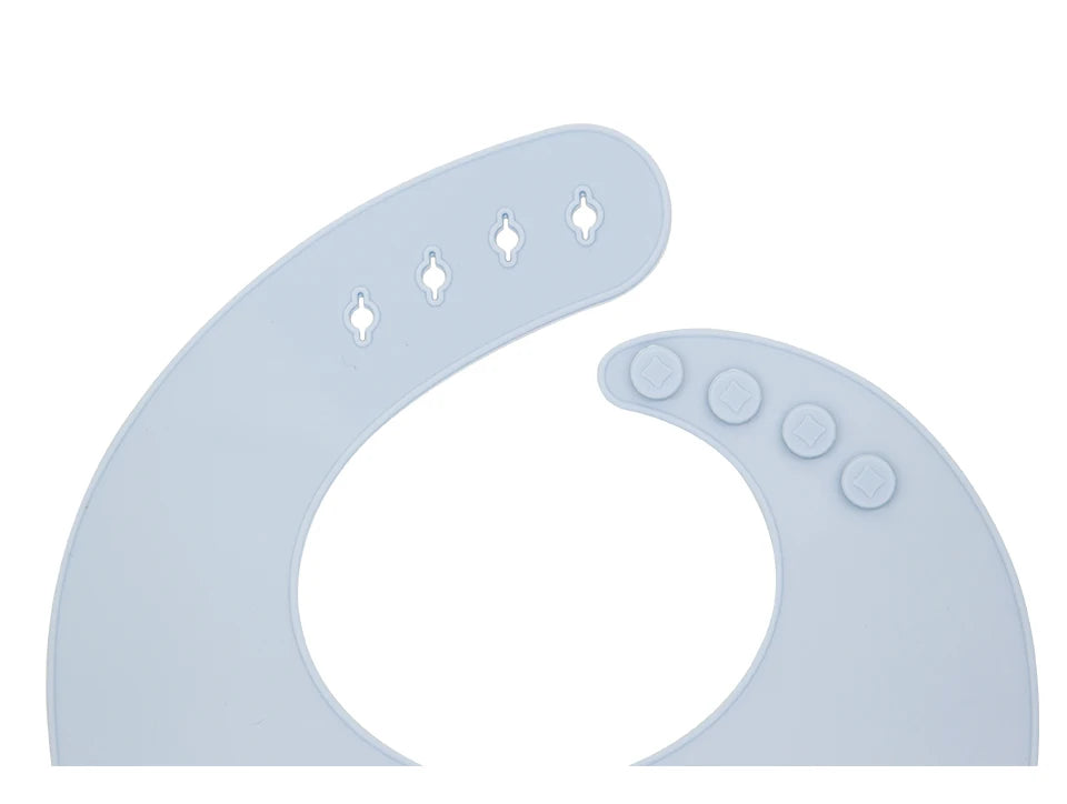 Adjustable Waterproof Silicone Baby Feeding Bibs for Kids