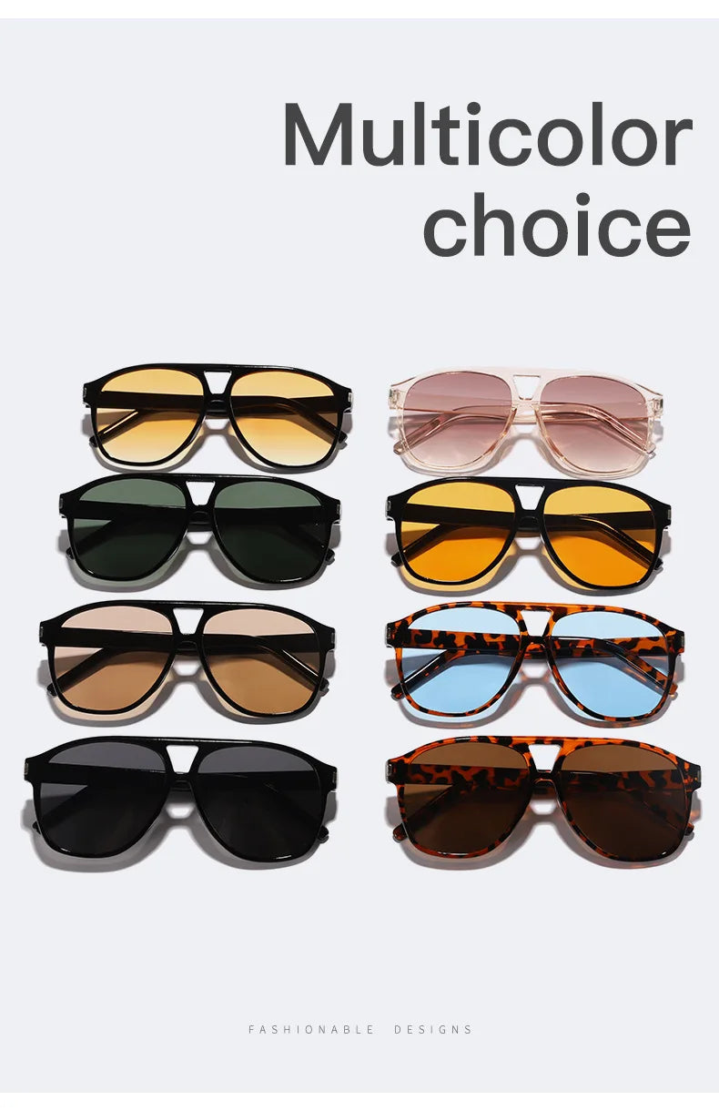 Luxury Big Frame Pilot Sunglasses | Trendy UV400 Shades