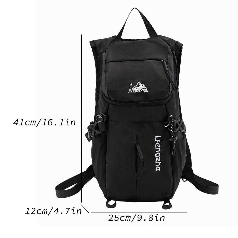 Outdoor Mini Backpack Mountain Pattern Lightweight Adjustable Strap Daypack for Hiking Travel Camping Daily Outdoor Trip