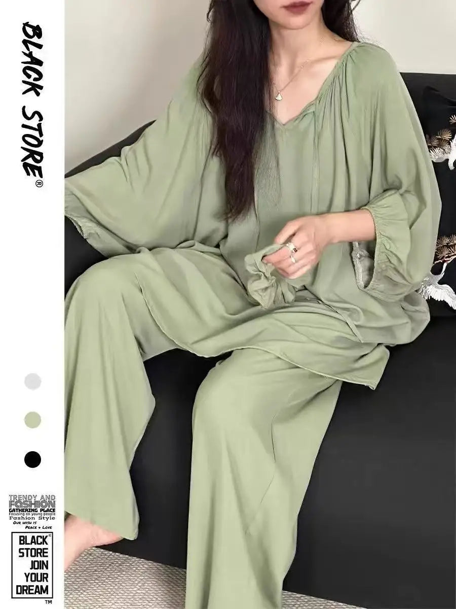 Women's Loose Pajamas Set | Cozy Oversized Sleepwear for Home