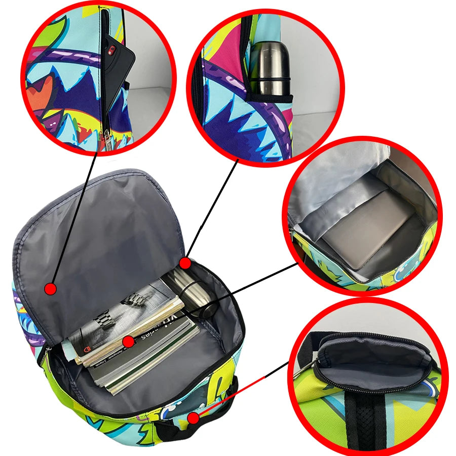 Trendy Street-Style Backpack | Large-Capacity Travel Bag