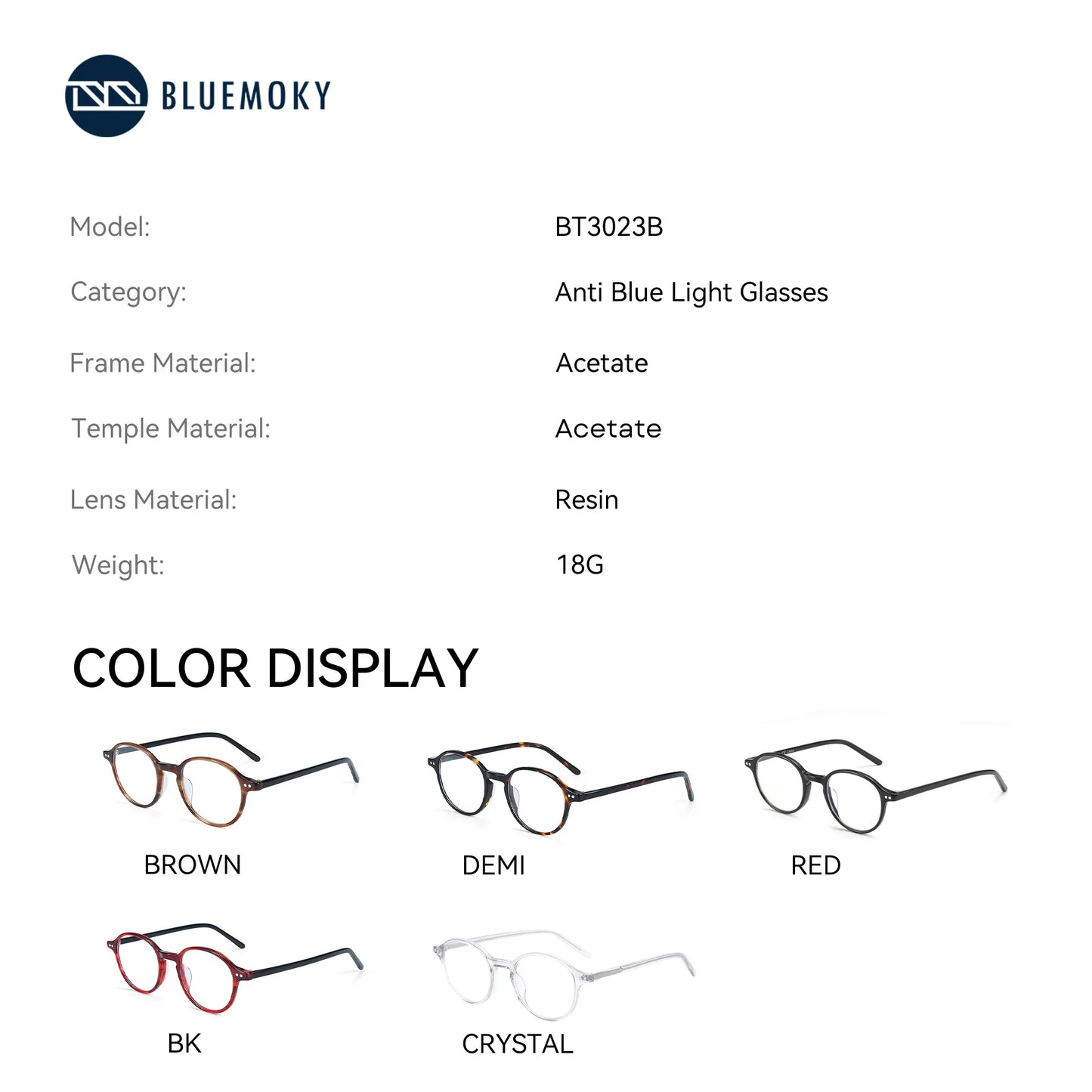 Vintage Round Prescription Glasses | Anti Blue Light & Photochromic