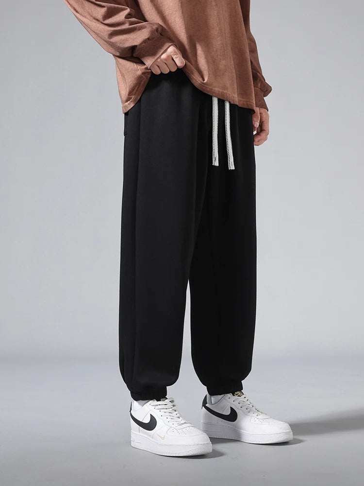 Big Size Men's Tapered Sweatpants | Comfortable Jogger Pants