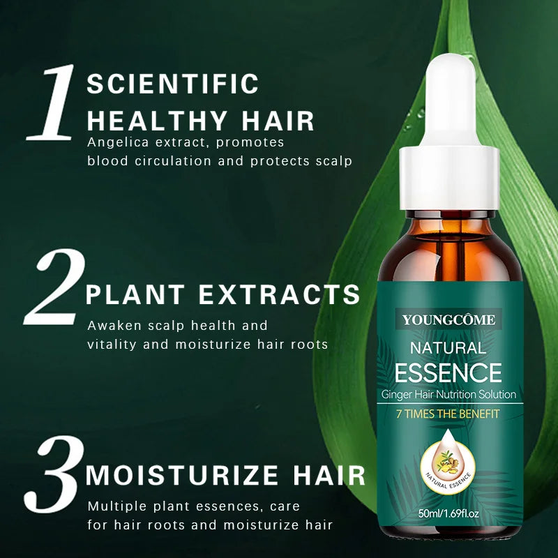 Natural Ginger Hair Care Serum | 7X Strength & Repair | Frizz-Free