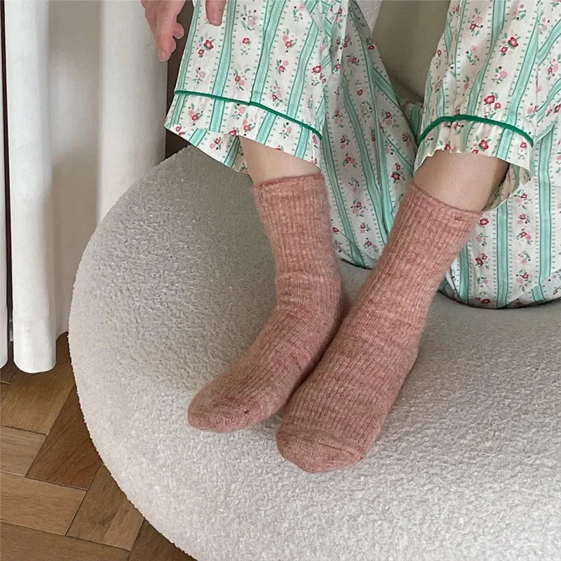 Warm Long Wool Cashmere Thermal Socks for Women | Cozy Comfort