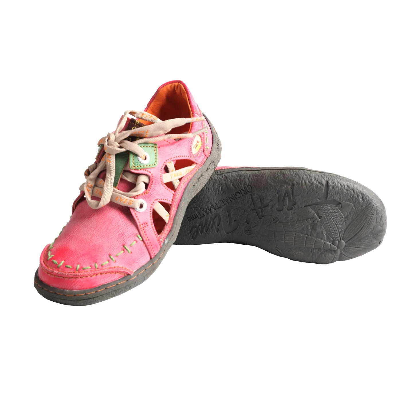 Summer Women’s Genuine Leather Lace-Up Flats | Stylish Comfort Shoes