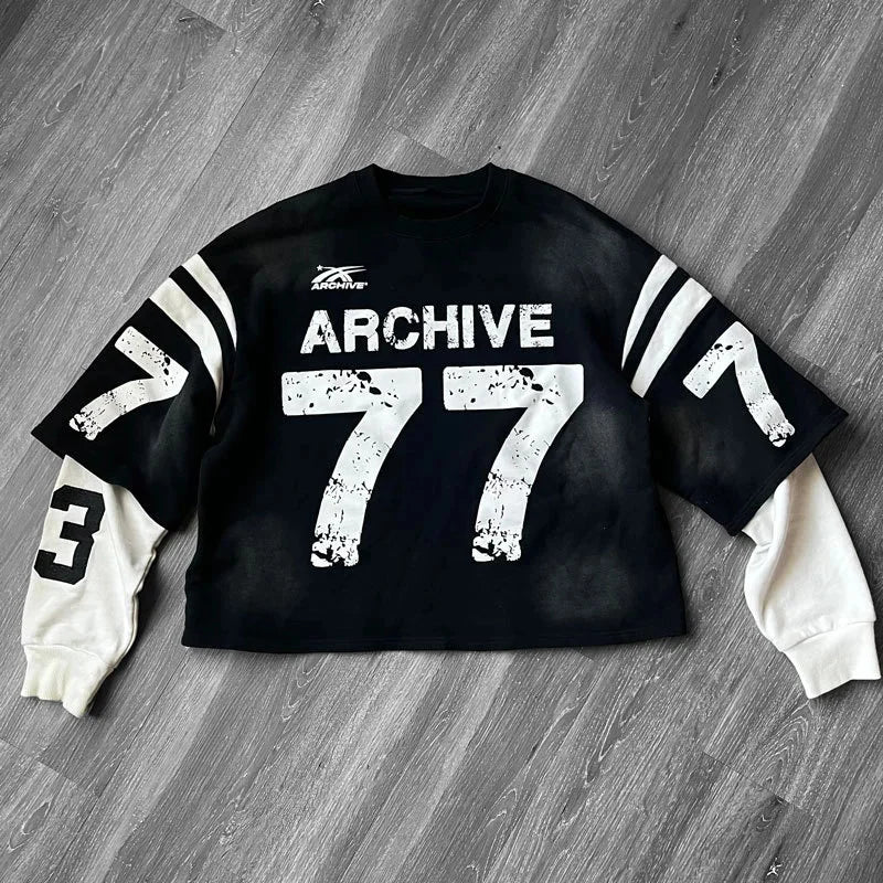 Men's Vintage Gothic Pullover Sweatshirt | Stylish & Cozy