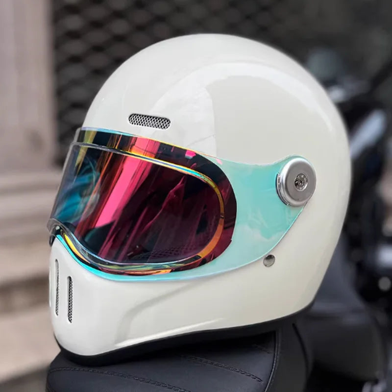 Dual Visor Full Face Motorcycle Helmet | ECE DOT Approved Design