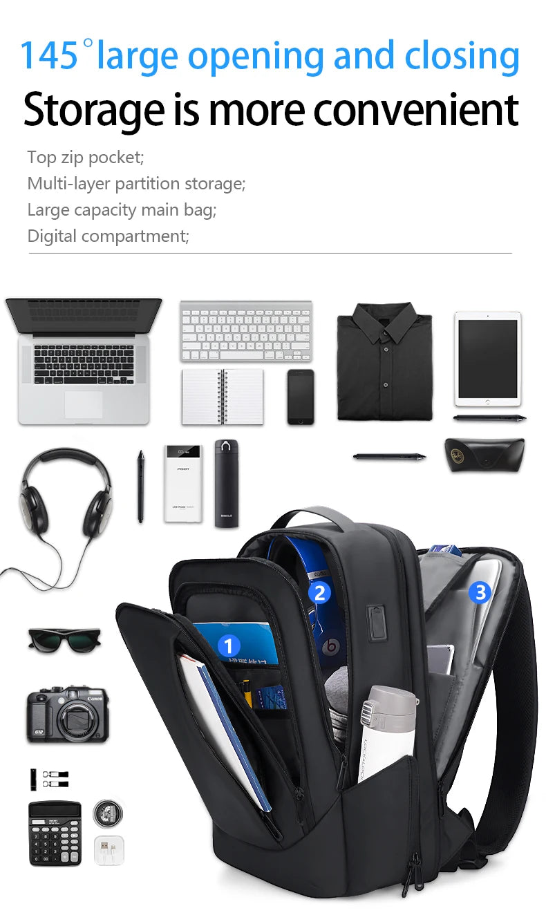 Large Capacity Waterproof Travel Bag for 15.6-inch Laptops