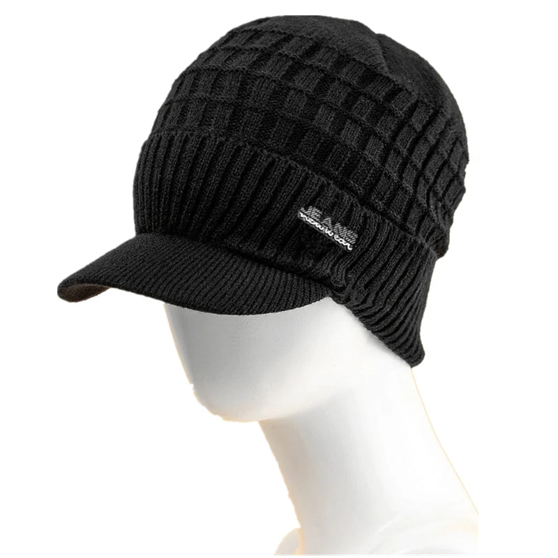 Unisex Plush Fleece Lined Beanie Hat | Warm Winter Cap for All