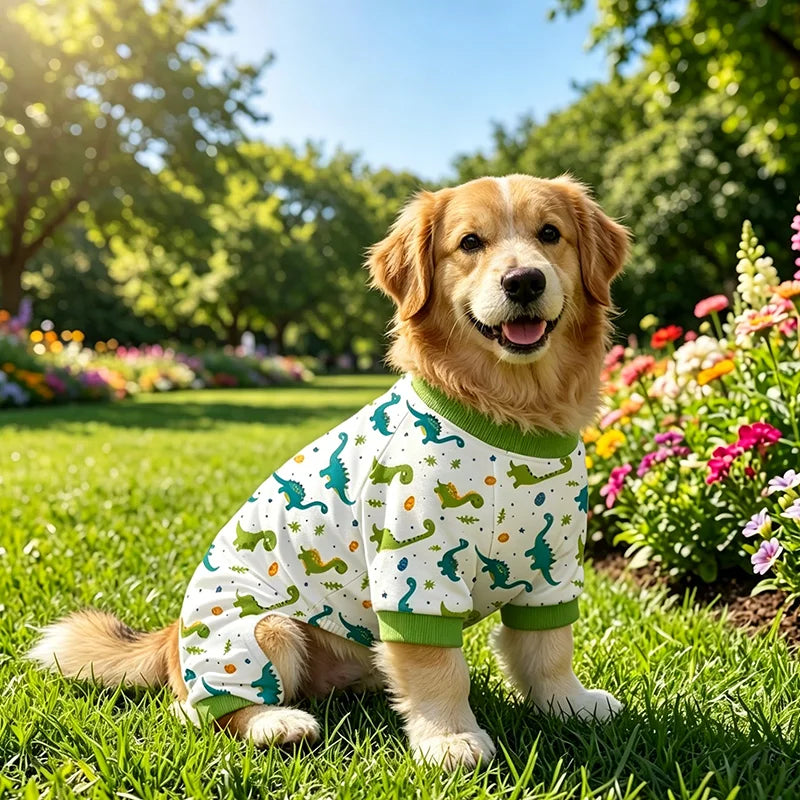 Cute Dog Pajamas for Small & Medium Dogs | Soft & Breathable Onesie