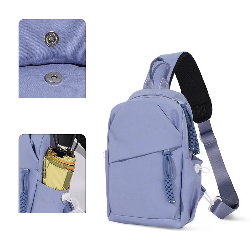 Bolsa de pecho impermeable de moda para mujer | Bandolera deportiva elegante