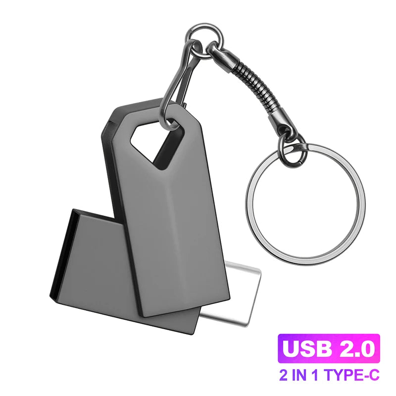 Dual TYPE-C Metal USB Flash Drive | Reliable Memory Storage