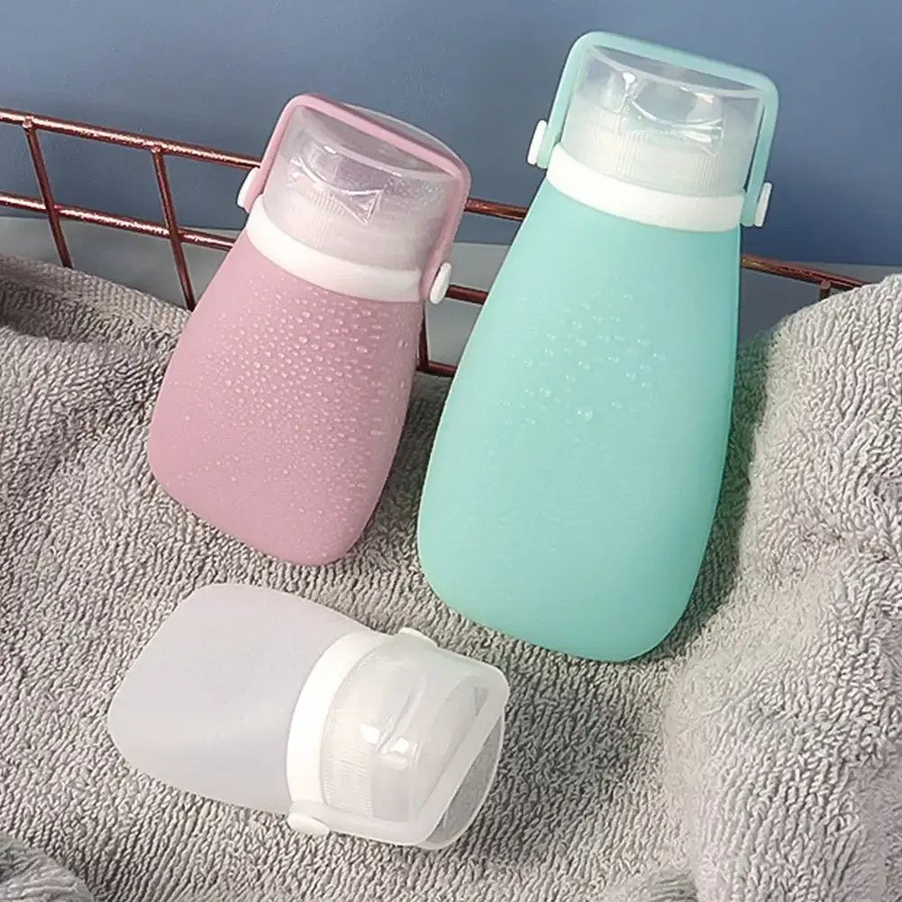 Silicone Travel Bottle Set | Leakproof Refillable Cosmetic Containers