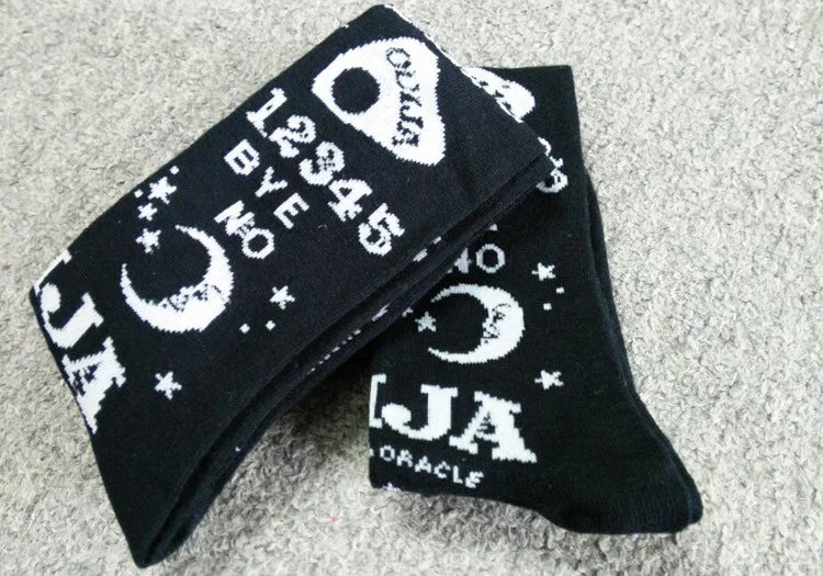 Women's Soft Knee-High Socks | Stylish Harajuku Goth & Punk Fashion