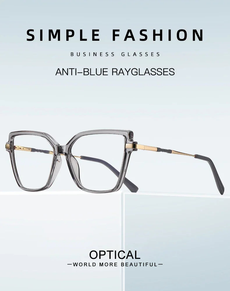 Fashionable Square Reading Glasses for Women | Anti-Blue Light