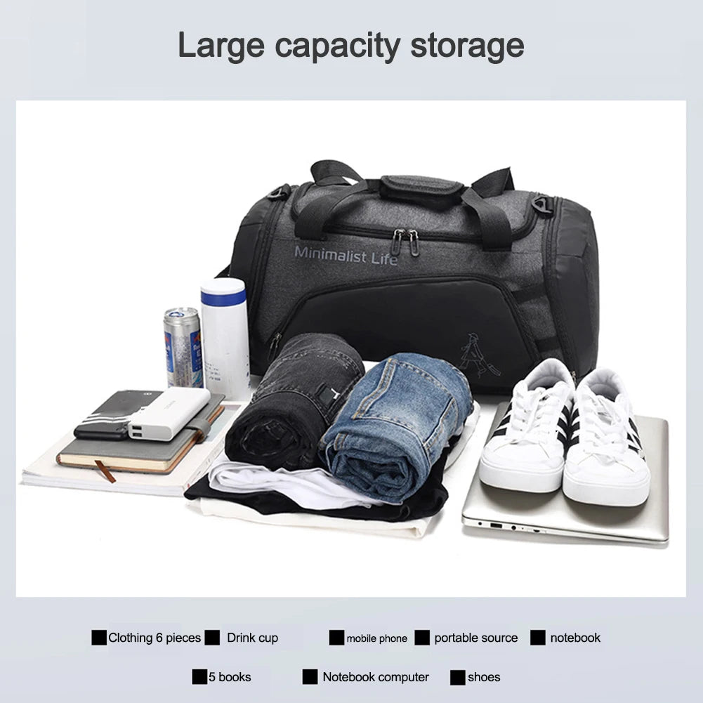 Waterproof Nylon Gym Bag | Perfect for Fitness & Travel