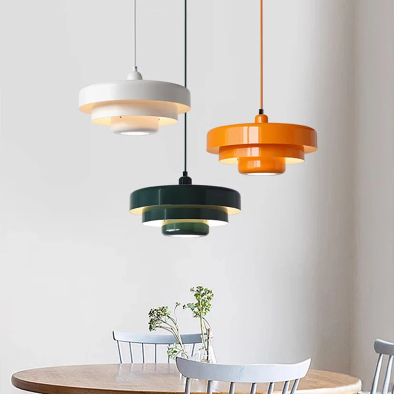 Lámpara Colgante Nórdica Medieval de Aluminio | Iluminación Interior Moderna