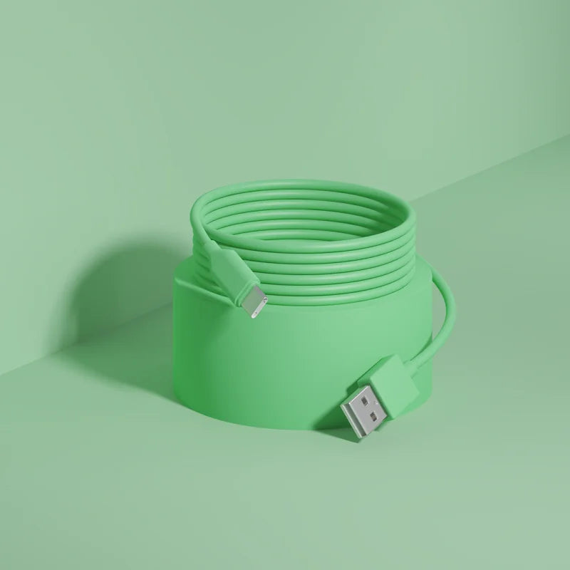 USB Type C Quick Charge Silicone Cable | Fast Charging & Data Transfer
