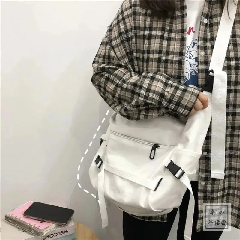Stylish Canvas Messenger Bag | Versatile & Spacious Travel Companion