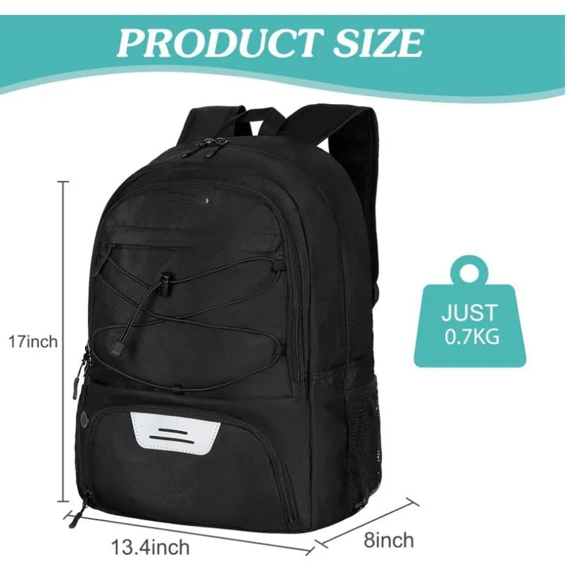 Football Backpack Travel Sports Bag with Shoe Storage