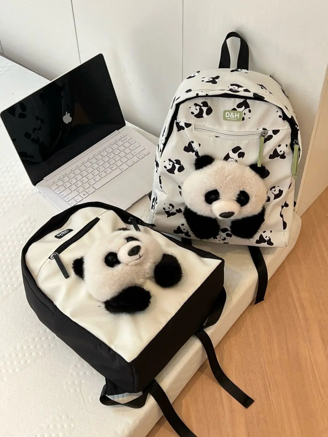 Cute Panda Backpack | Fashionable Lightweight School Bag for Students