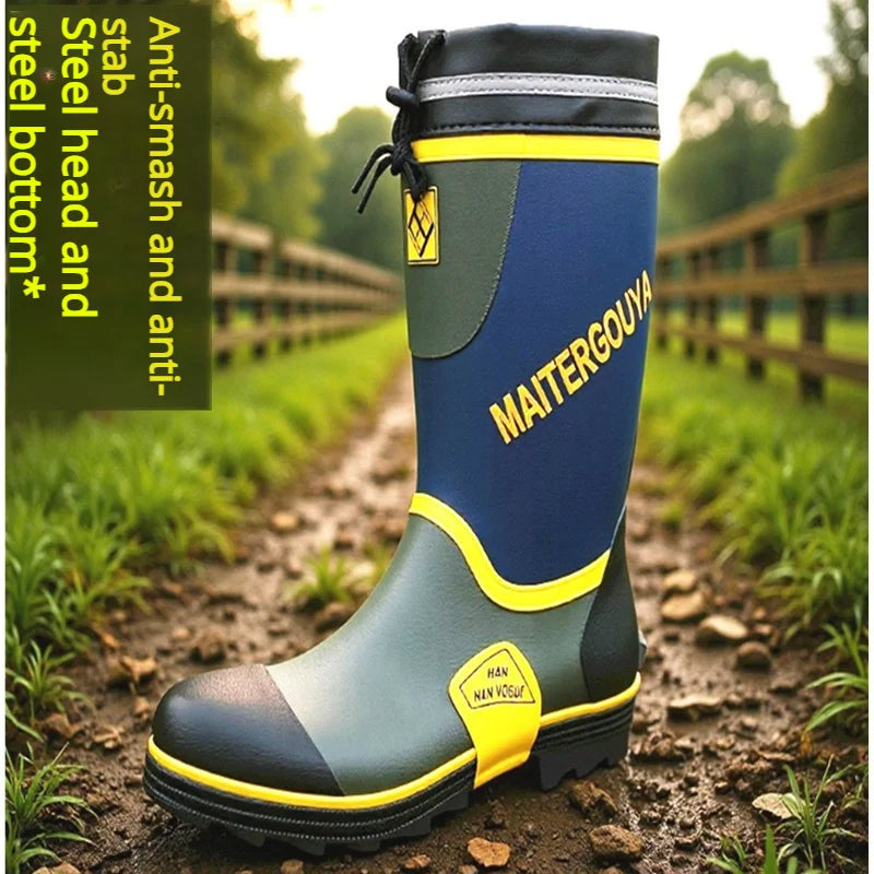 Waterproof Warm Hunting Rain Boots | Anti-Slip & Anti-Smashing