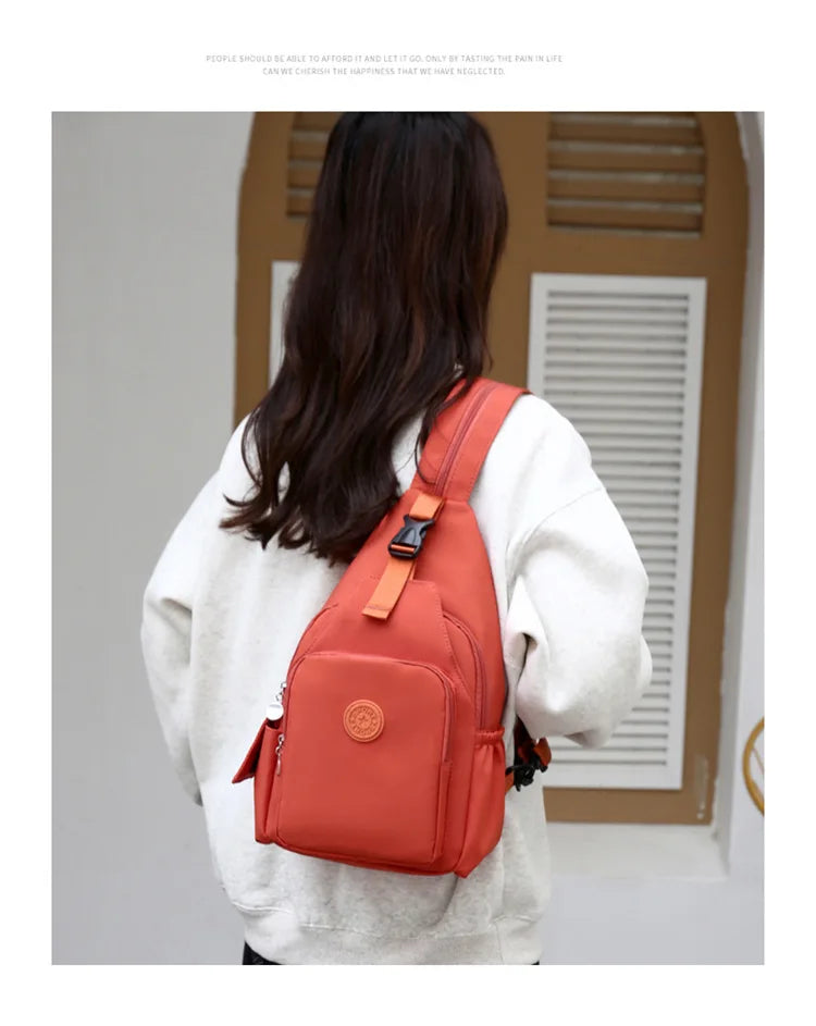 Casual Multi-Functional Nylon Chest Bag | Stylish and Practical