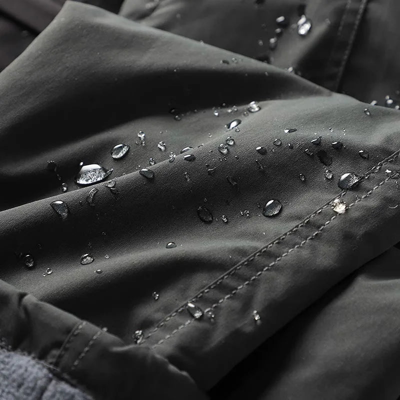 Thick Waterproof Fleece Cargo Pants for Outdoor Adventures