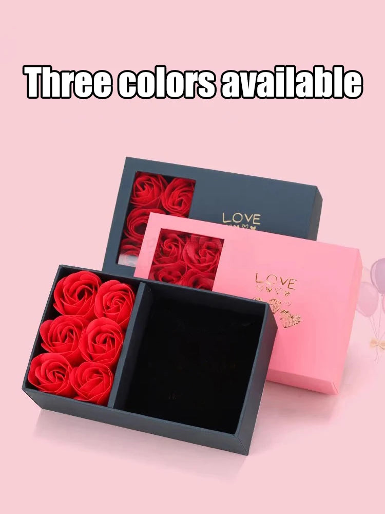 Immortal Flower Jewelry Box for Rings, Necklaces & Earrings