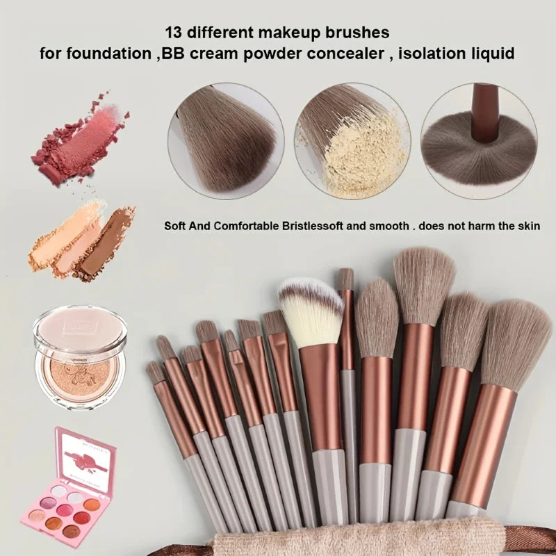 13-29 Piece Makeup Brush Set | Essential Professional Makeup Kit