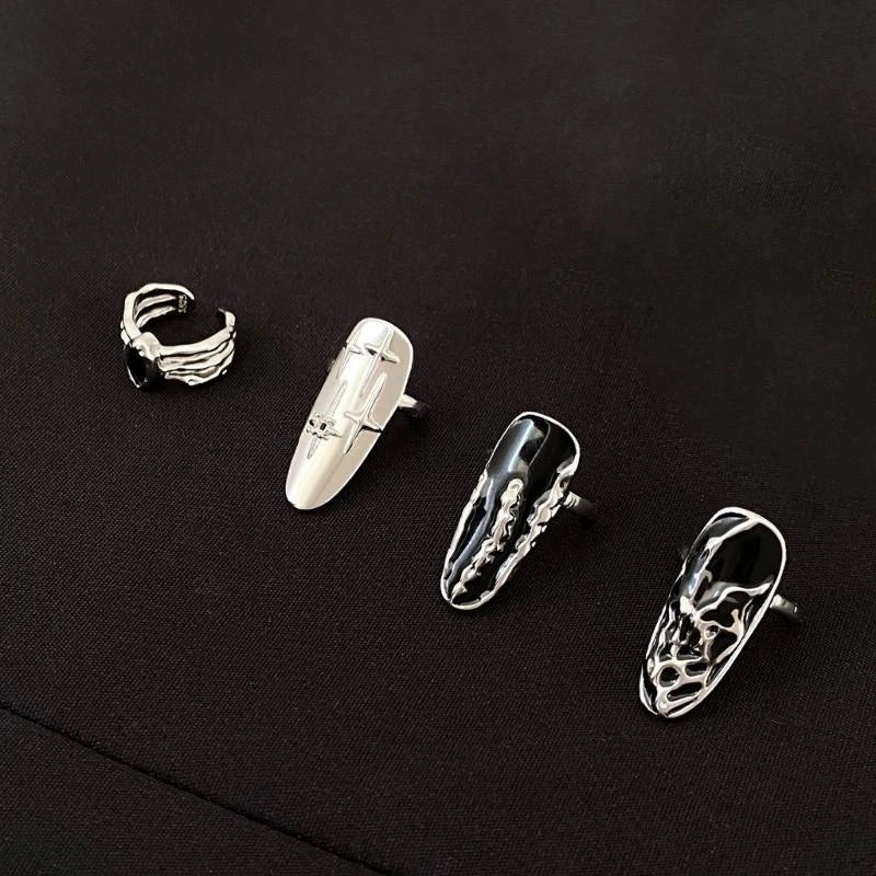 Unique Irregular Opening Finger Ring | Stylish Fingertip Jewelry