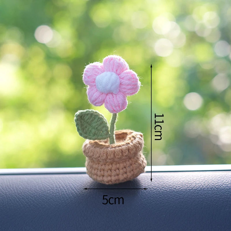 Beautiful Hand-Woven Crochet Flower Pots for Home Décor