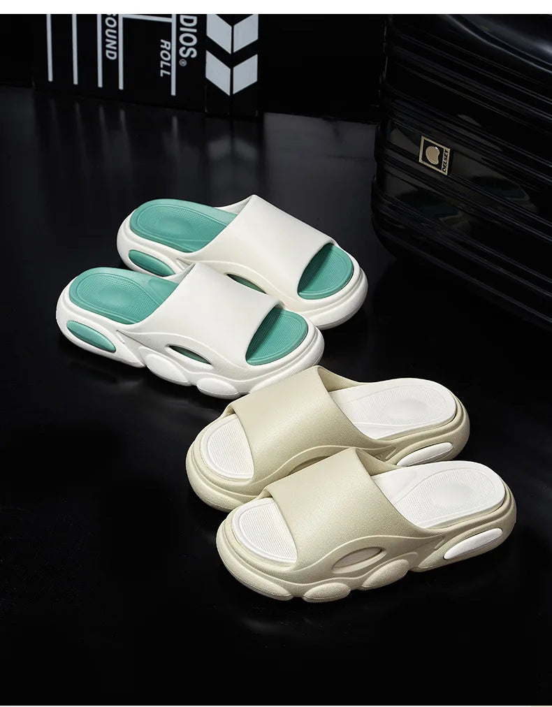 Men's Summer Sandals - Soft Cloud House Platform Slides for Beach