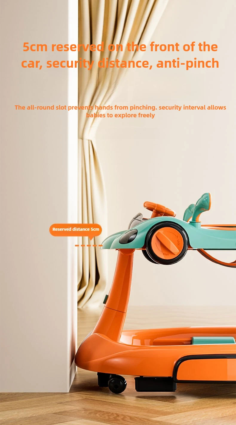 4-in-1 Multifunctional Baby Walker | Adjustable & Foldable Design