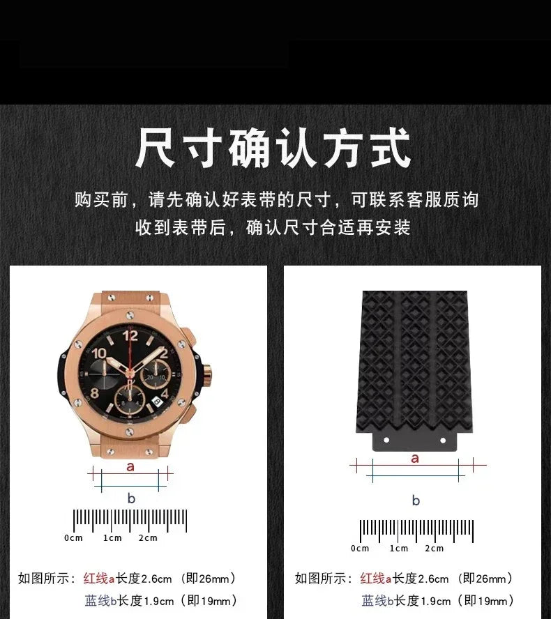 Waterproof Silicone Watch Band | Durable Men's Watch Strap