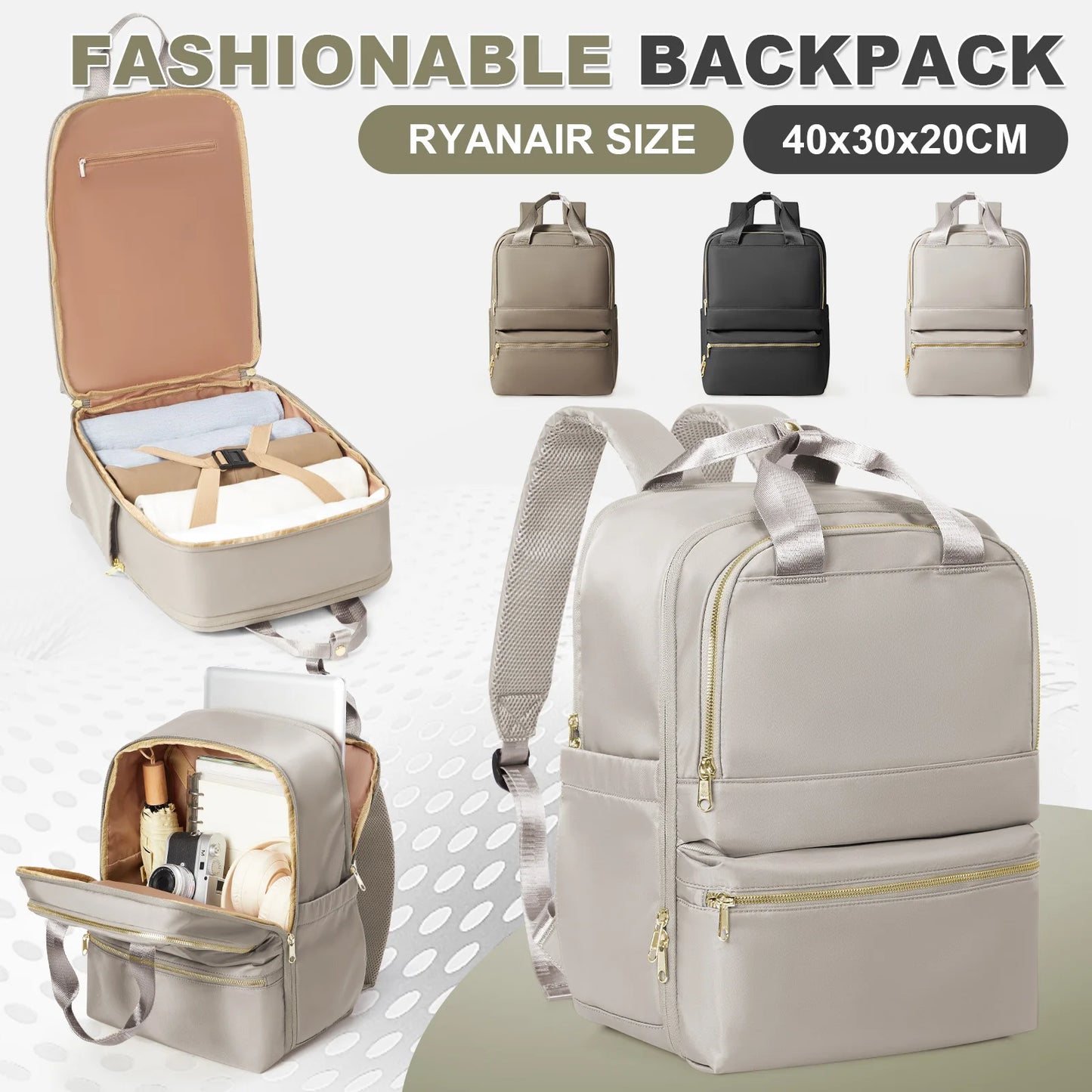 Fashionable Travel Backpack | Stylish Women's Schoolbag