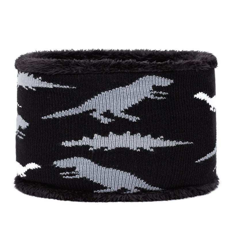 Kids Dinosaur Hat, Glove & Scarf Set | Warm Winter Accessories