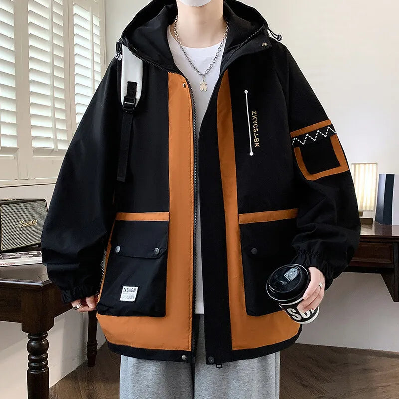 Classic Men's Hooded Casual Jackets | Stylish Windproof Coats