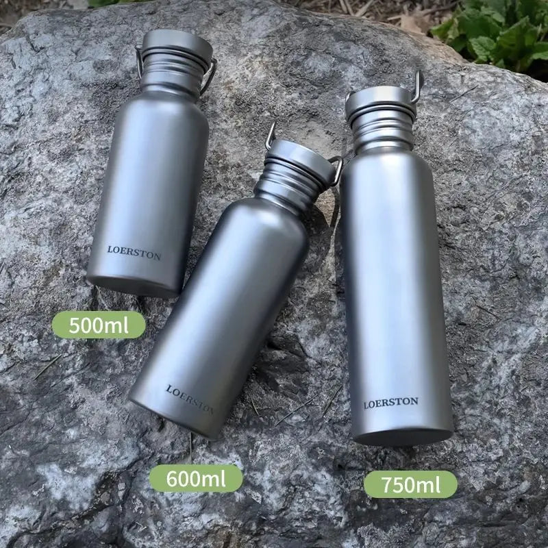 Durable Titanium Water Bottle for Outdoor Adventures | Sports Cycling Hiking