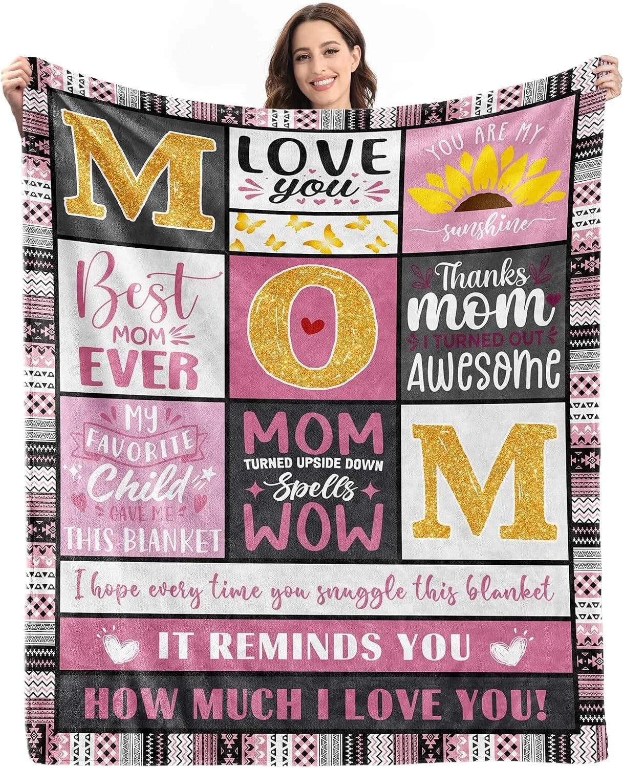 Super Soft Flannel Throw Blanket | Unique Gifts for Mom