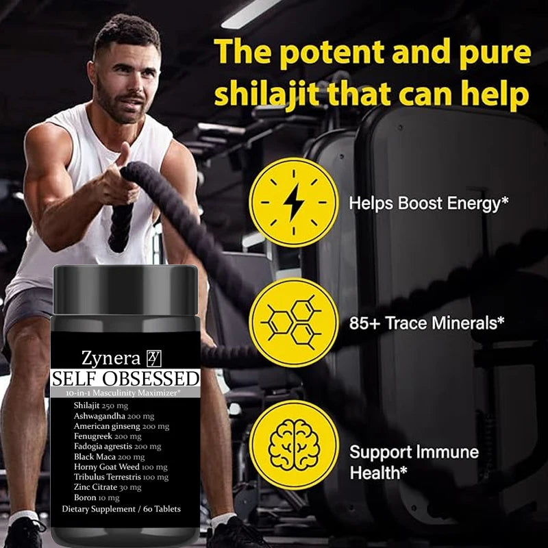 Organic Pure Shilajit Supplement | Boost Energy & Stamina