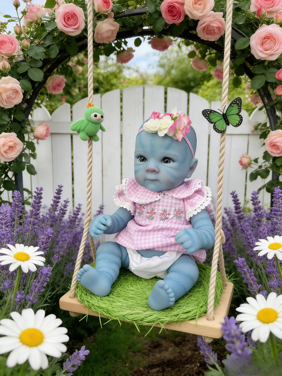 Collectible 48cm Newborn Reborn Doll with Realistic Features