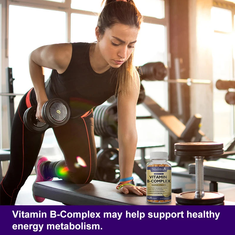 3X Complex Vitamin B Supplements for Stress Relief & Energy Support