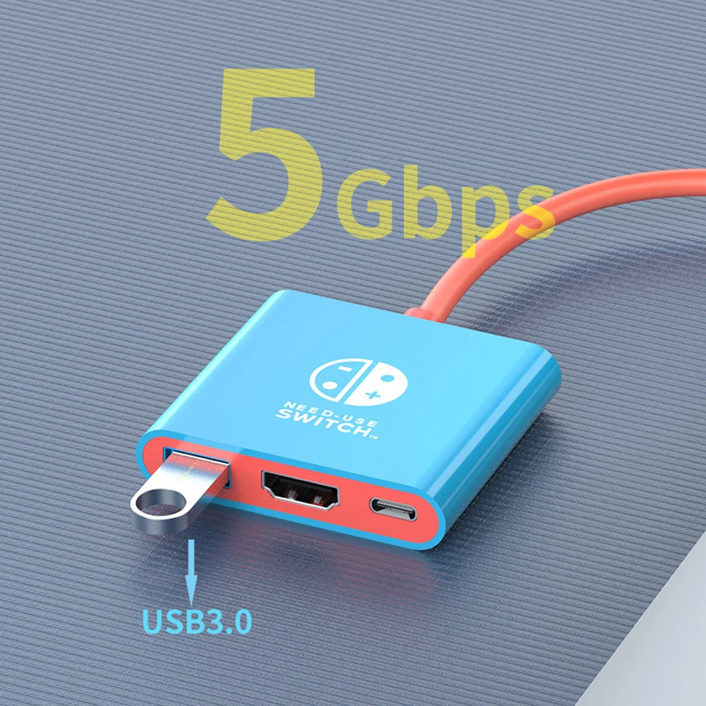 3-in-1 USB-C Hub | 4K HDMI Adapter with Fast Charging