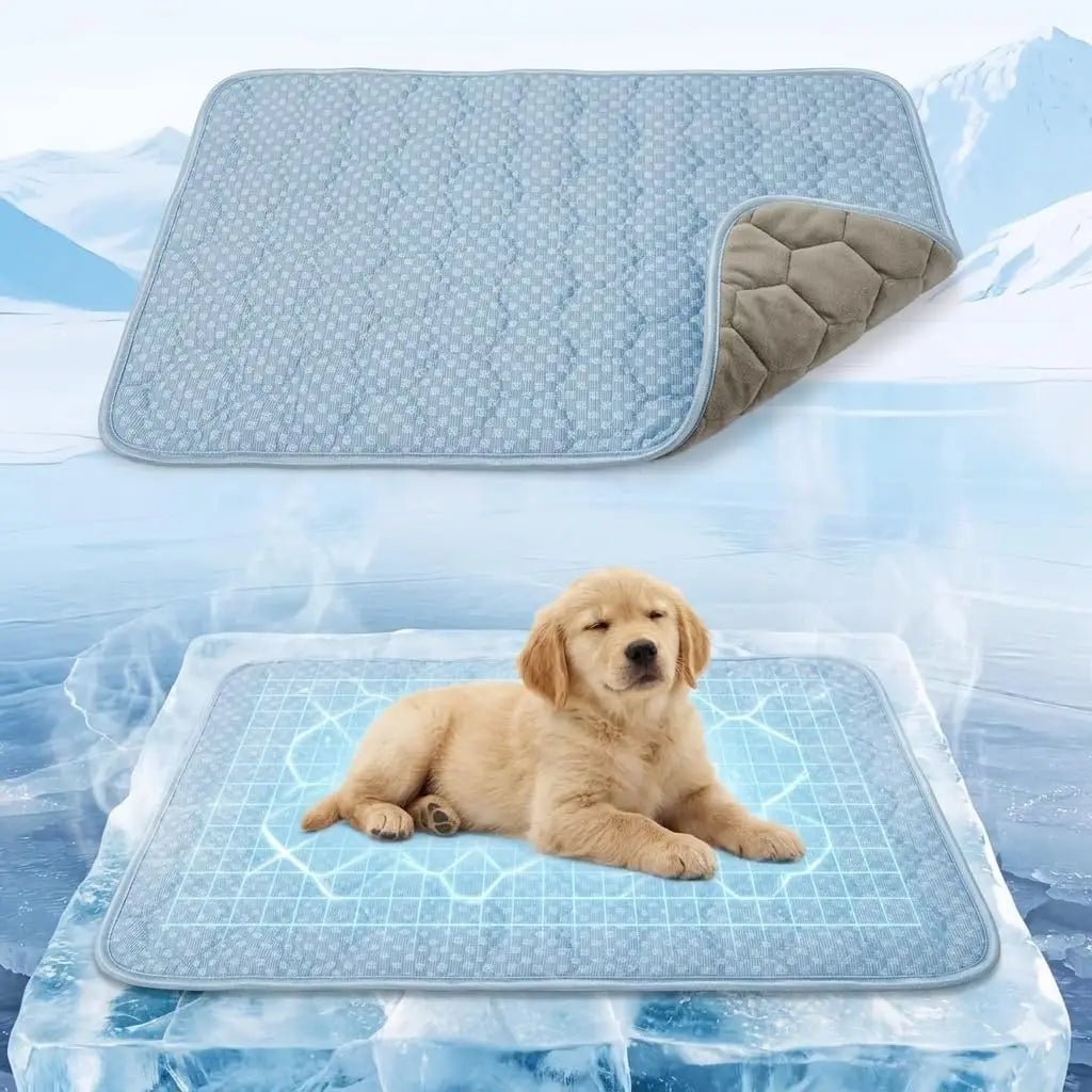 Self-Cooling Dog Mat | 2-in-1 Soft & Long-Lasting Pet Comfort