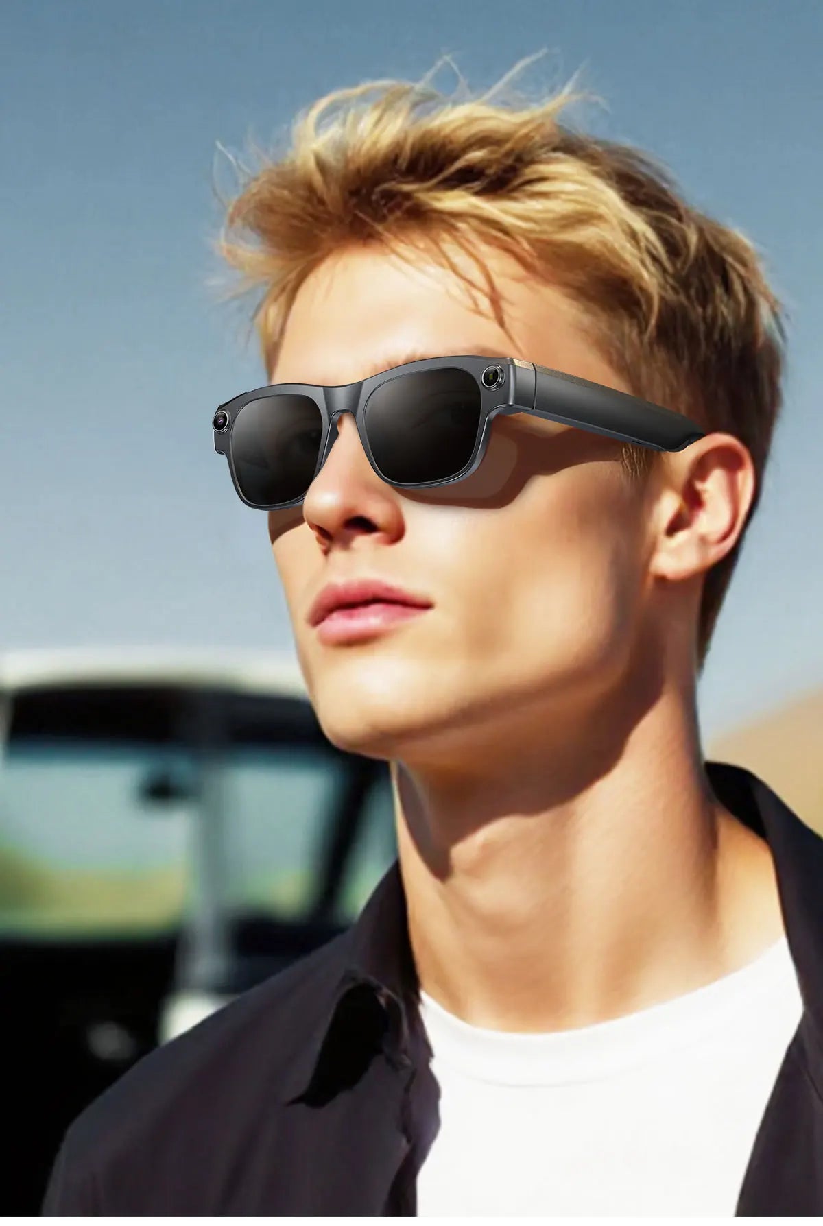 AI Smart Glasses with 8MP Camera & Multi-Language Translation