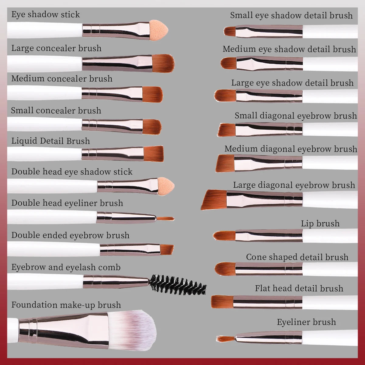 Portable Makeup Brush Kit | Travel Face Cleaning Set of 28/32pcs