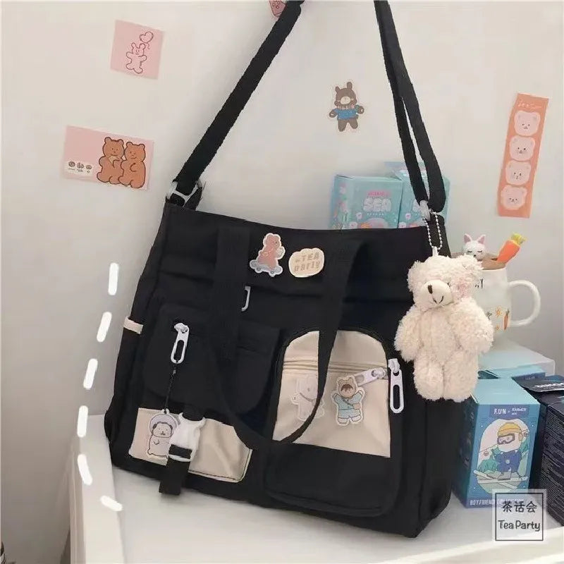 Versatile Nylon Waterproof Women's Shoulder Bag | Stylish Crossbody Satchel