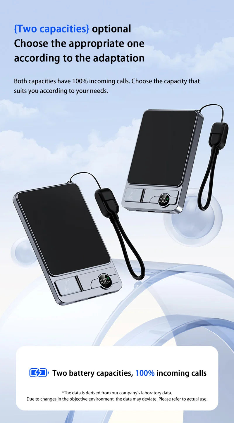 Ultra Slim Magnetic Wireless Power Bank | Fast Charging Portable Battery